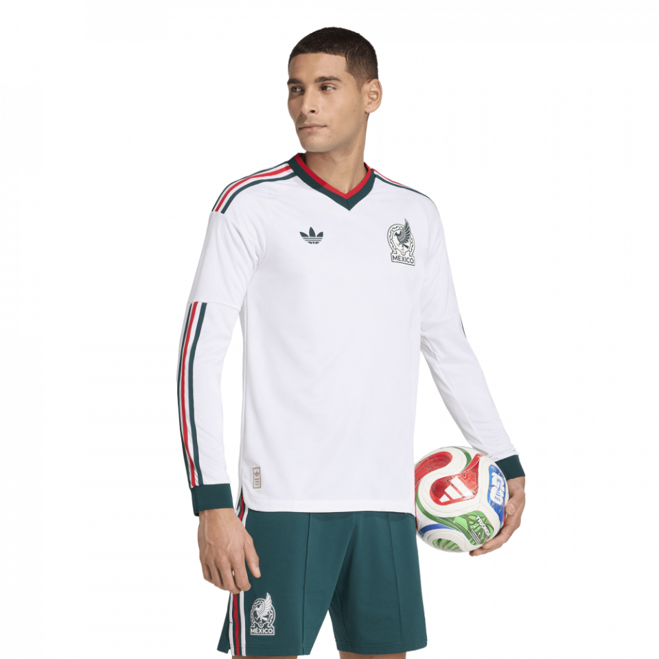 adidas Mexico 2026 Men's Away Authentic Long Sleeve Jersey